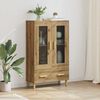 vidaXL Highboard z szufladą Dąb rzemieślniczy 70 x 31 x 115 cm