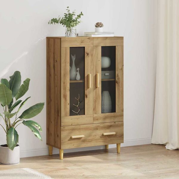 vidaXL Highboard z szufladą Dąb rzemieślniczy 70 x 31 x 115 cm