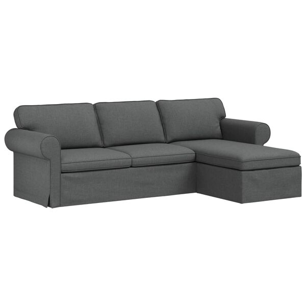 vidaXL Sofa Ciemnoszary