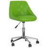 vidaXL Obrotowe krzesło biurowe, zielone, obite sztuczną sk&oacute;rą
