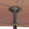 vidaXL P&oacute;łokrągły parasol ogrodowy na słupku, 180x90 cm, terakota