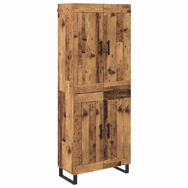 vidaXL Highboard Stare drewno 69,5 x 34 x 180 cm