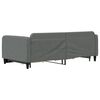 vidaXL Sofa rozsuwana z szufladami, ciemnoszara, 100x200 cm, tkanina