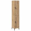 vidaXL Highboard Dąb rzemieślniczy 34,5 x 34 x 180 cm
