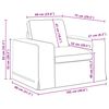 vidaXL Sofa 2 pcs Kremowy