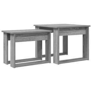 vidaXL Zestaw stolik&oacute;w kawowych 2 pcs Szary Sonoma