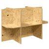 vidaXL Podstawa Terrarium brązowy 80 x 50 x 50 cm OSB