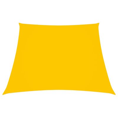 vidaXL Trapezowy żagiel ogrodowy, tkanina Oxford, 3/5x4 m, żółty