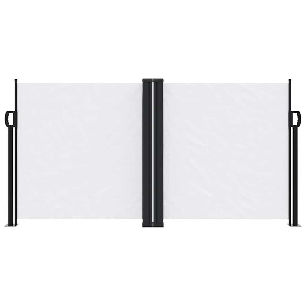 vidaXL Zwijana markiza boczna, biała, 120x600 cm