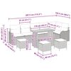vidaXL Zestaw Sof na Ogród 10 pcs Szary polirattan