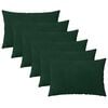 vidaXL Poszewka na poduszkę 6 pcs HEERLEN Ciemnozielony 50 x 70 cm