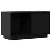 vidaXL Szafka pod telewizor, czarna, 74x35x44 cm, lite drewno sosnowe