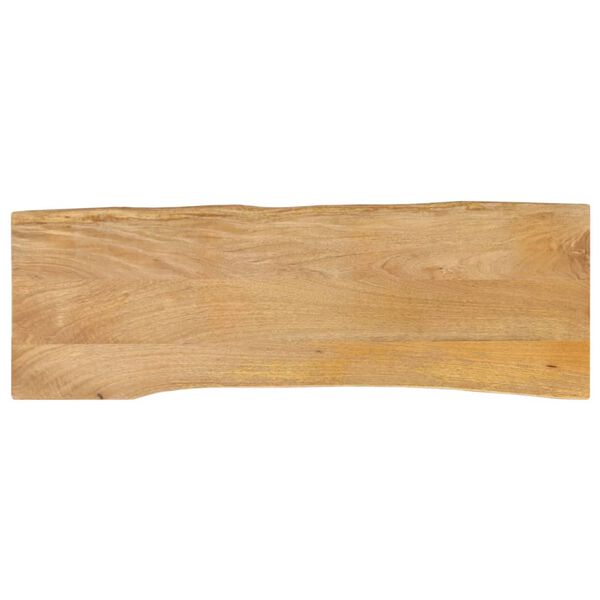 vidaXL Blat stołu, 110x40x2,5 cm, naturalna krawędź, lite drewno mango