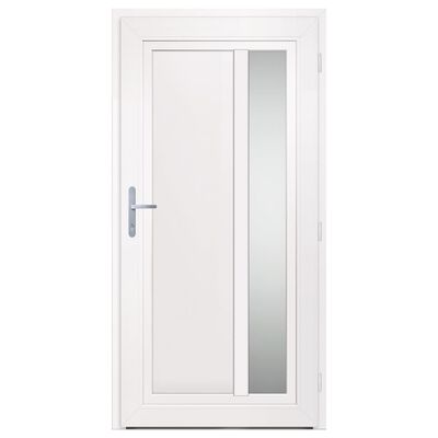 vidaXL Drzwi wejściowe, białe, 98x200 cm, PVC