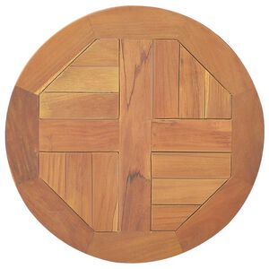 vidaXL Blat stołu, lite drewno tekowe, okrągły, 2,5 cm, 40 cm