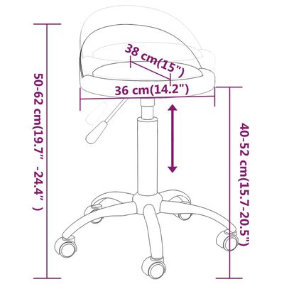 vidaXL Obrotowe krzesła stołowe, 2 szt., różowe, aksamitne