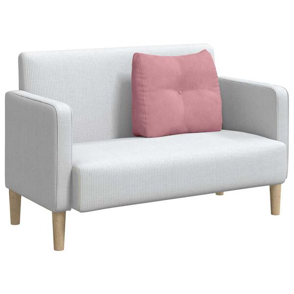 vidaXL Poduszka na plecy R&oacute;żowy 60 x 24 x 50 cm Aksamit