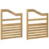 vidaXL Moduł podłokietnik&oacute;w 2 pcs Biały 59 x 4 x 73 cm