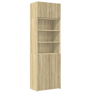 vidaXL Szafka, dąb sonoma, 70x42,5x225 cm, materiał drewnopochodny