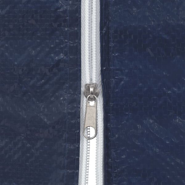 vidaXL Ścianki boczne do namiotu, 2 szt., z suwakiem, PE, niebieskie