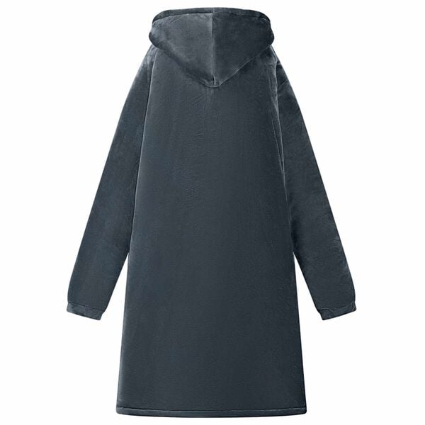 vidaXL Bluza-koc Granatowy m Fleece i Flanela