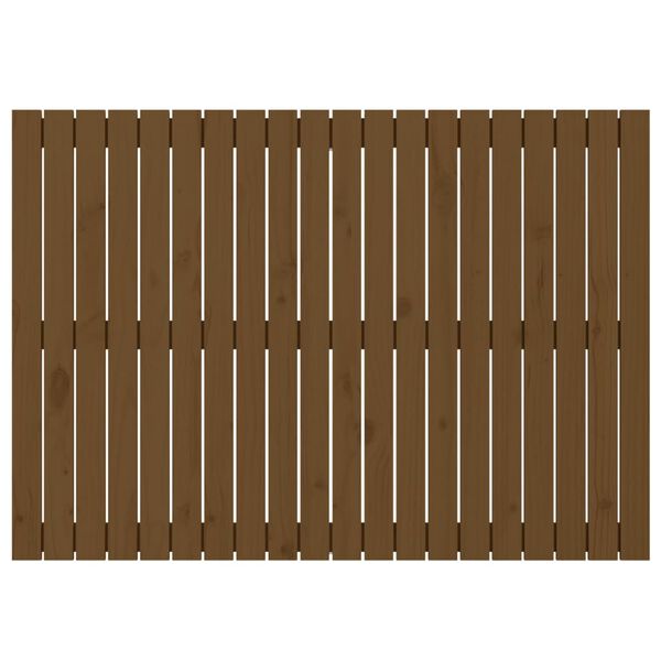 vidaXL Wezgłowie ł&oacute;żka, miodowy brąz, 127,5x3x90 cm, drewno sosnowe