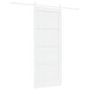 vidaXL Drzwi przesuwne 83 x 202 cm Lite drewno sosnowe Biały