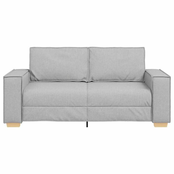 vidaXL Sofa 2-osobowa Cloud Grey 180x78x84 cm Tkanina