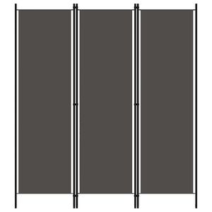 vidaXL Parawan 3-panelowy, antracytowy, 150 x 180 cm