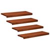 vidaXL Nakładki na schody 4 szt. 80 x 30 x 2 cm brązowy Drewno bukowe