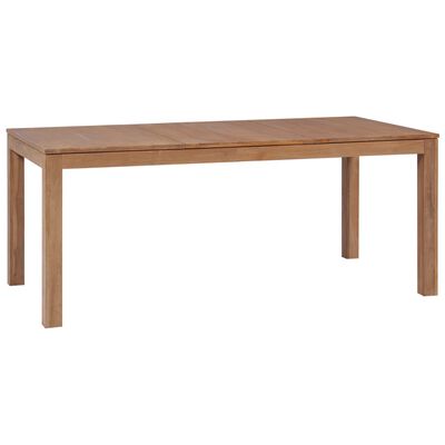 vidaXL Stół z drewna tekowego, naturalne wykończenie, 180x90x76 cm