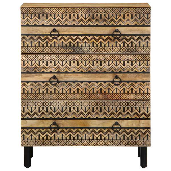 vidaXL Szafka, 60x33,5x75 cm, lite surowe drewno mango