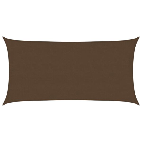 vidaXL Żagiel przeciwsłoneczny, 160 g/m², brązowy, 4x7 m, HDPE