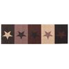 vidaXL Dywan kuchenny czerwone gwiazdy 150 x 45 cm 100% poliamid
