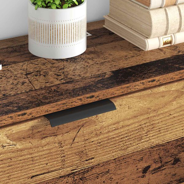 vidaXL Bufet z szufladą 3 pcs Stare drewno Materiał drewnopochodny