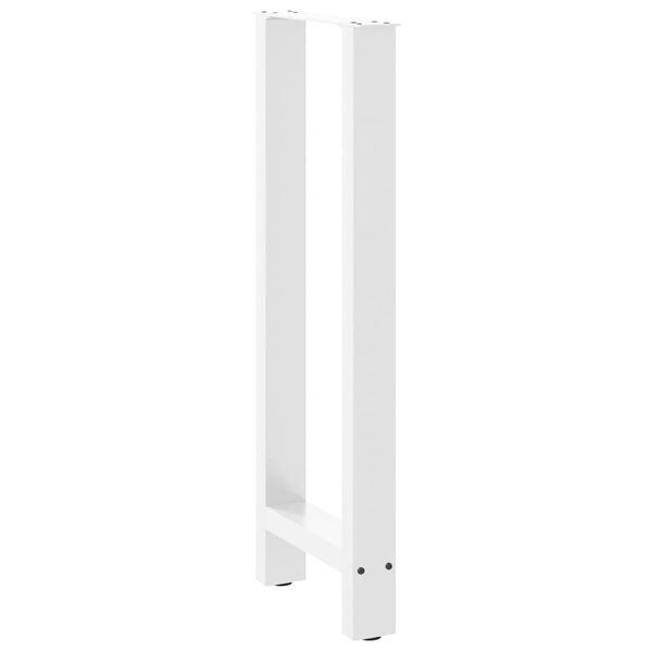 vidaXL Nogi do stołu barowego białe 2 szt. 40x(100-101) cm stal