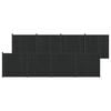 vidaXL Panel ogrodzeniowy 8 szt. 1405 x 186,5 cm WPC i aluminium
