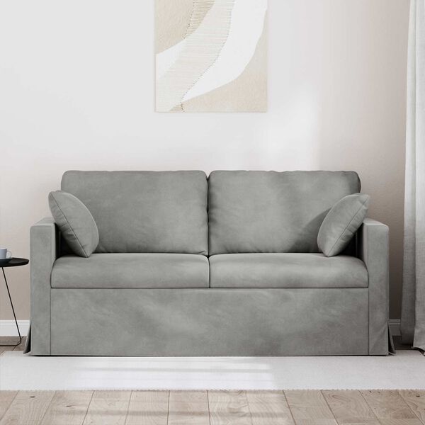 vidaXL Sofa Jasnoszary