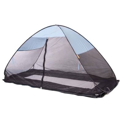 DERYAN Moskitiera namiot pop-up na łóżko, 200x90x110 cm, niebieska