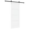 vidaXL Drzwi przesuwne ORKDAL Biały 83 x 211 cm Lite drewno sosnowe