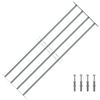 vidaXL Krata okienna 1000-1500 mm Stal ocynkowana srebrny