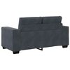 vidaXL Sofa dwuosobowa Ciemnoszara 160x77x82 cm Aksamit