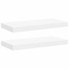 vidaXL P&oacute;łki ścienne, 2 szt., białe, 50x23,5x3,8 cm, MDF