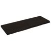 vidaXL Blat stołu, ciemnobrązowy, 140x50x(2-6) cm, lite drewno dębowe