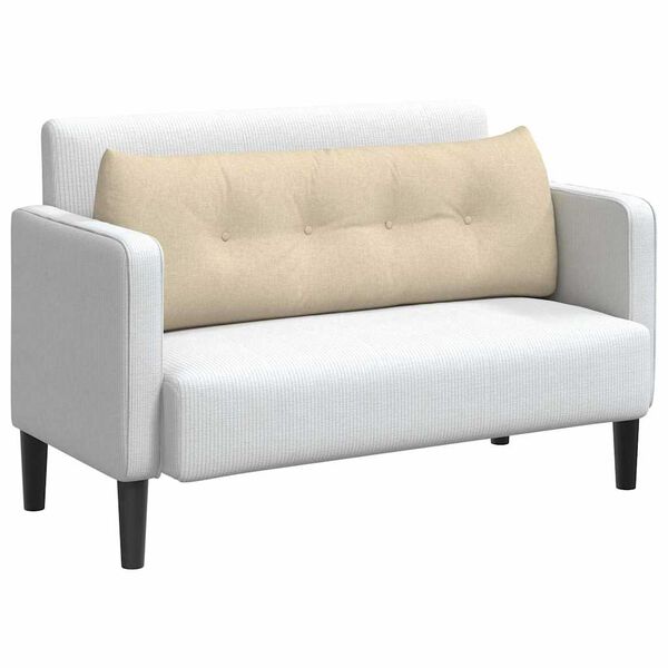 vidaXL Poduszka na plecy Kremowy 140 x 24 x 50 cm tkanina