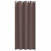 vidaXL Firany blackout z k&oacute;łkami 2 pcs Ciemny brąz 245 x 140 cm