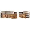 vidaXL Zestawy sof 6 pcs Lite Drewno Akacji