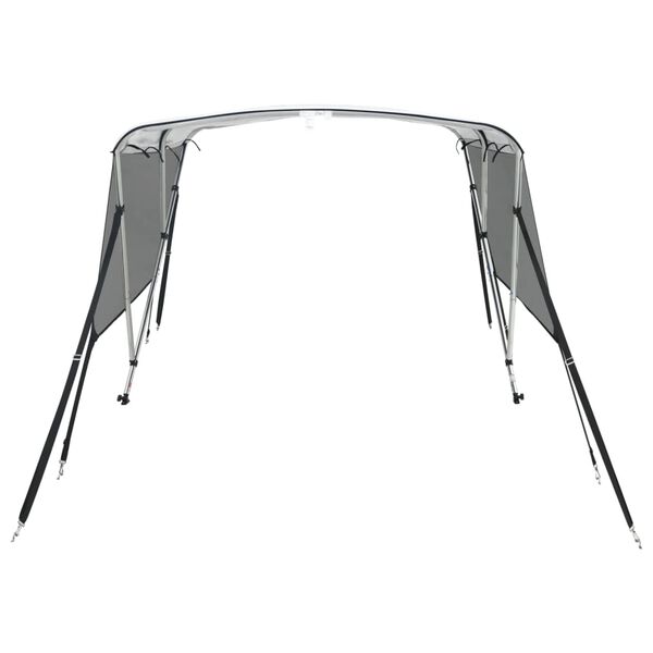 vidaXL Bimini z siatkowymi ściankami, 3 pałąki, 183x(137-152)x137 cm