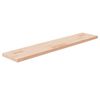 vidaXL P&oacute;łka, 100x20x2,5 cm, surowe lite drewno dębowe