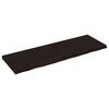 vidaXL P&oacute;łka, ciemnobrązowa, 120x40x(2-4) cm, wykończone drewno dębowe